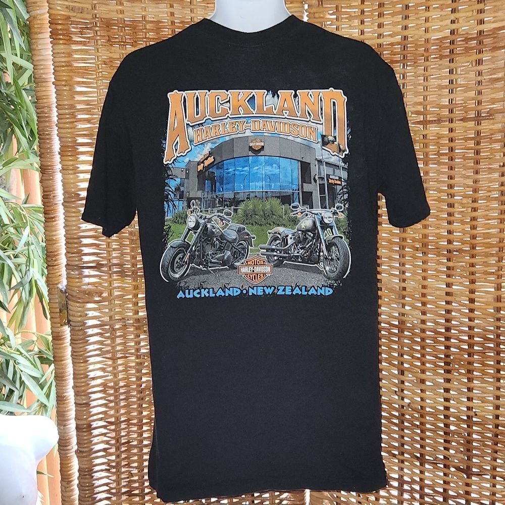 Harley Davidson Auckland New Zealand Motorcycle T-shirt M